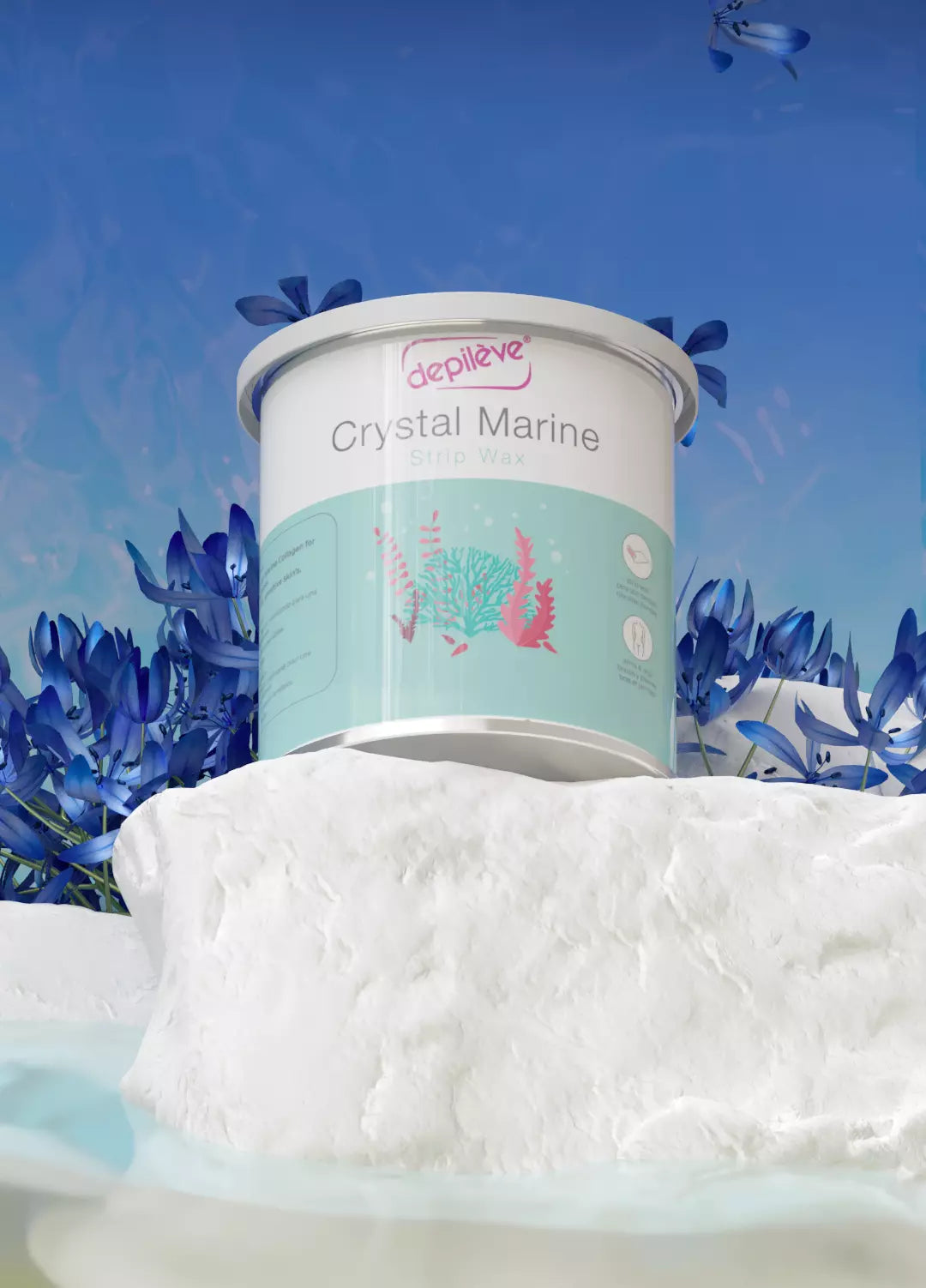 Depileve Crystal Marine Strip Wax 800ml