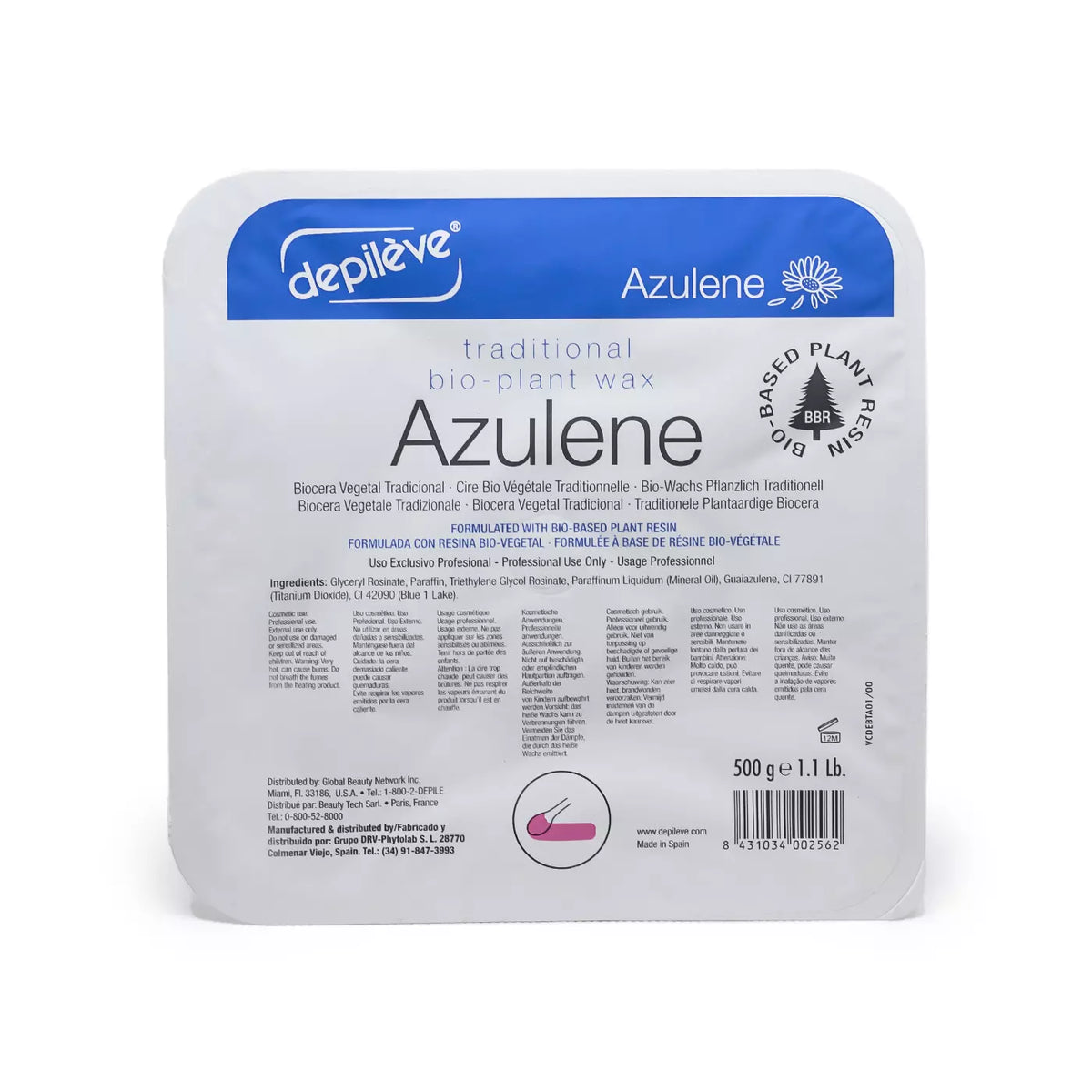 Depileve Azulene Hot Wax Tray 1kg