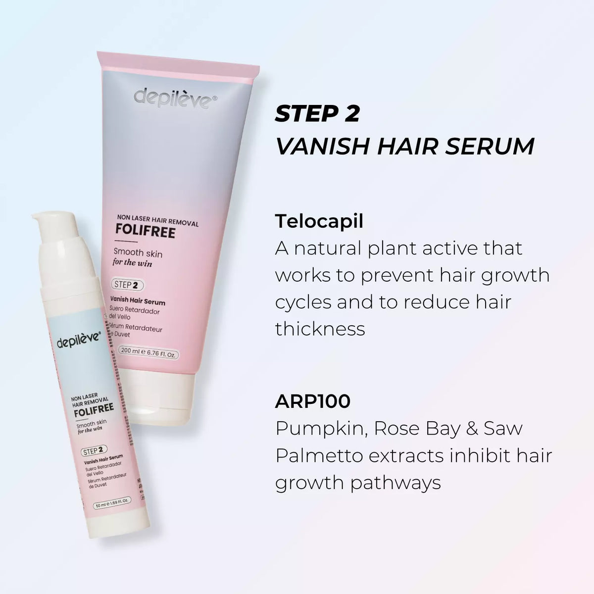 Depileve Folifree Vanish Hair Serum Step 2 - 50ml