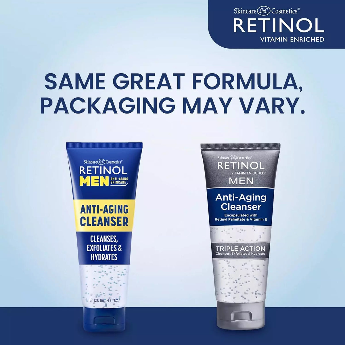 Retinol Men's Anti-Ageing Gel Cleanser 150ml
