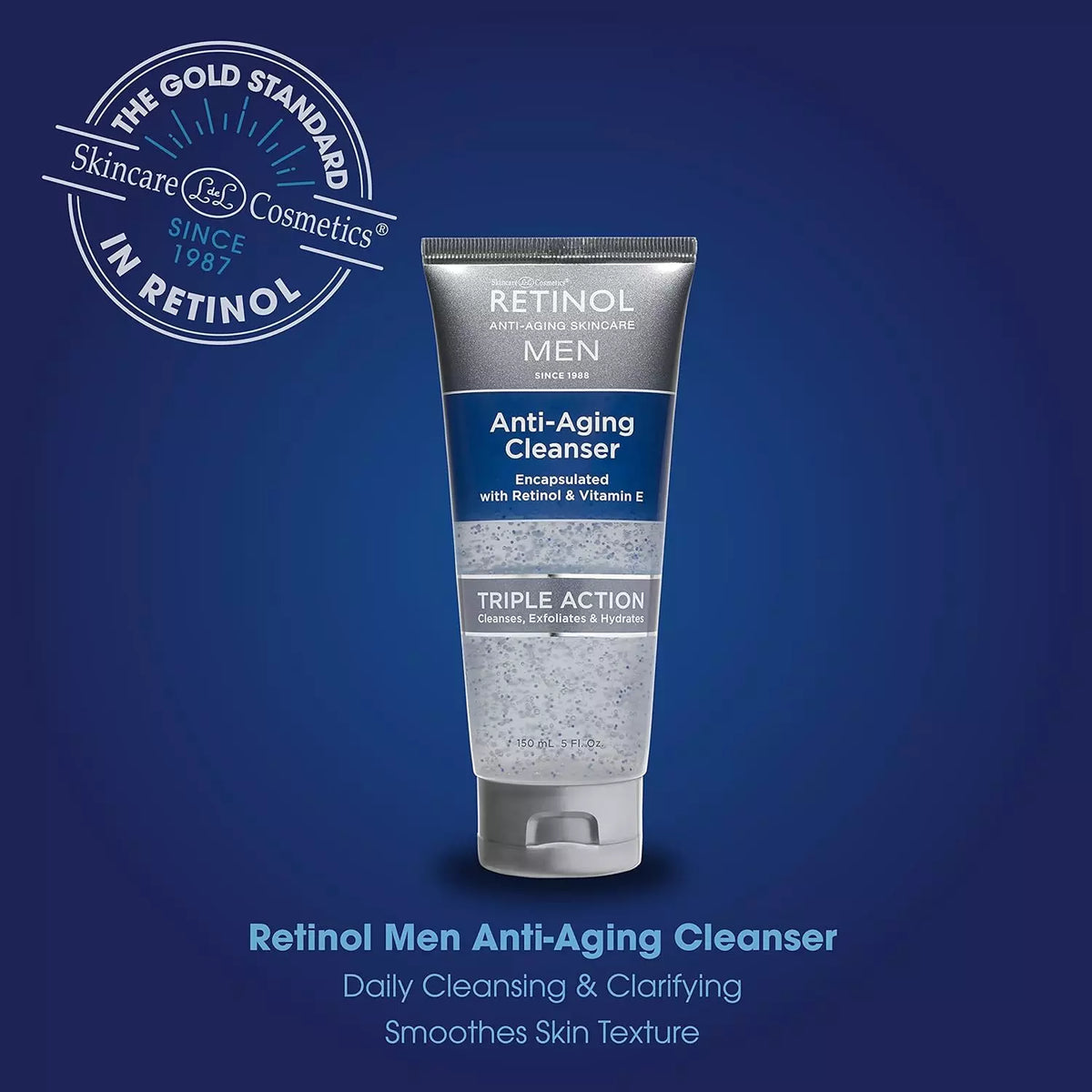 Retinol Men's Anti-Ageing Gel Cleanser 150ml