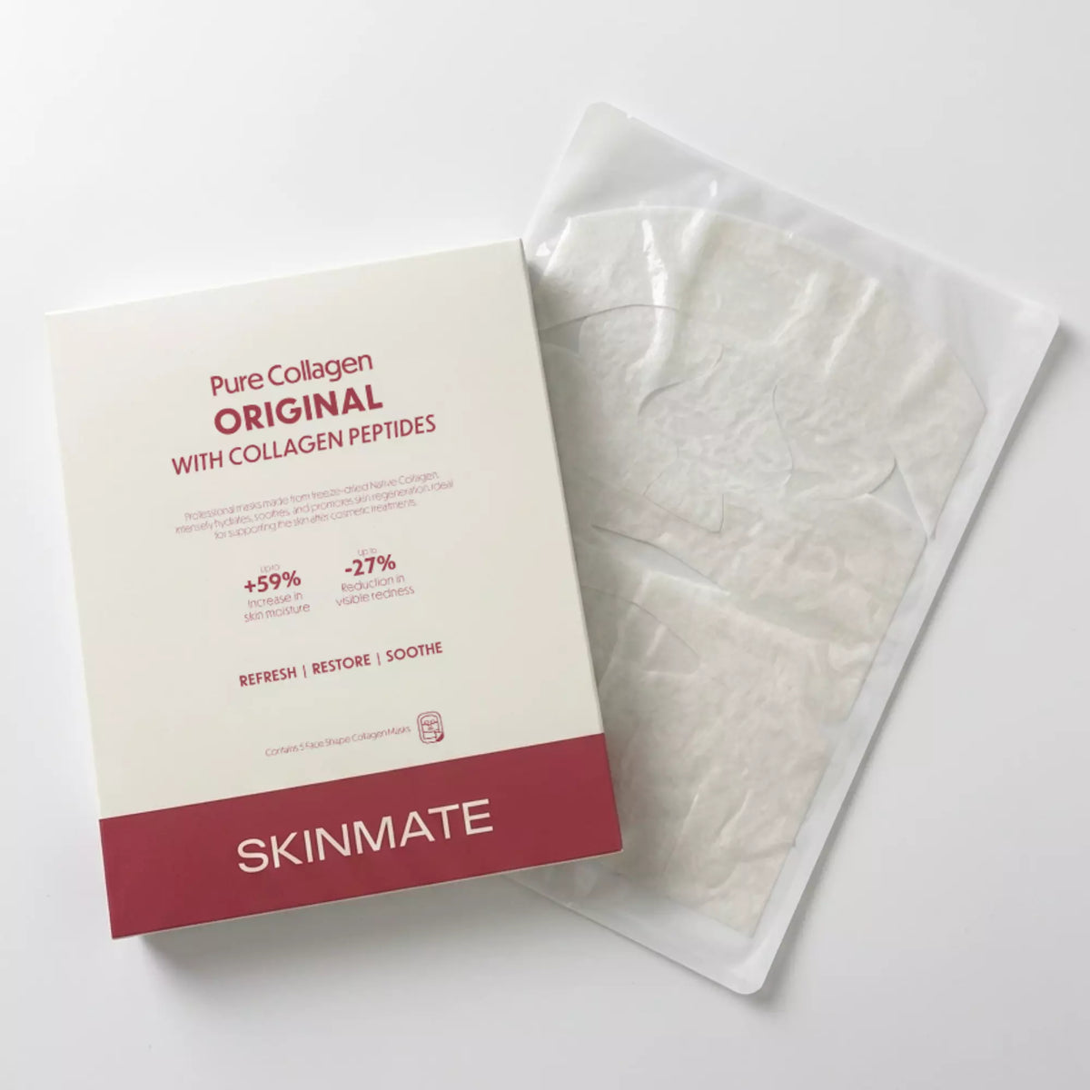 SkinMate Pure Collagen Original with Collagen Peptides - Face Shape