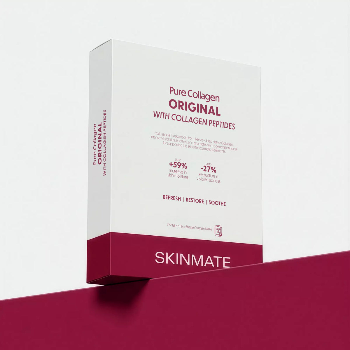 SkinMate Pure Collagen Original with Collagen Peptides - Face Shape
