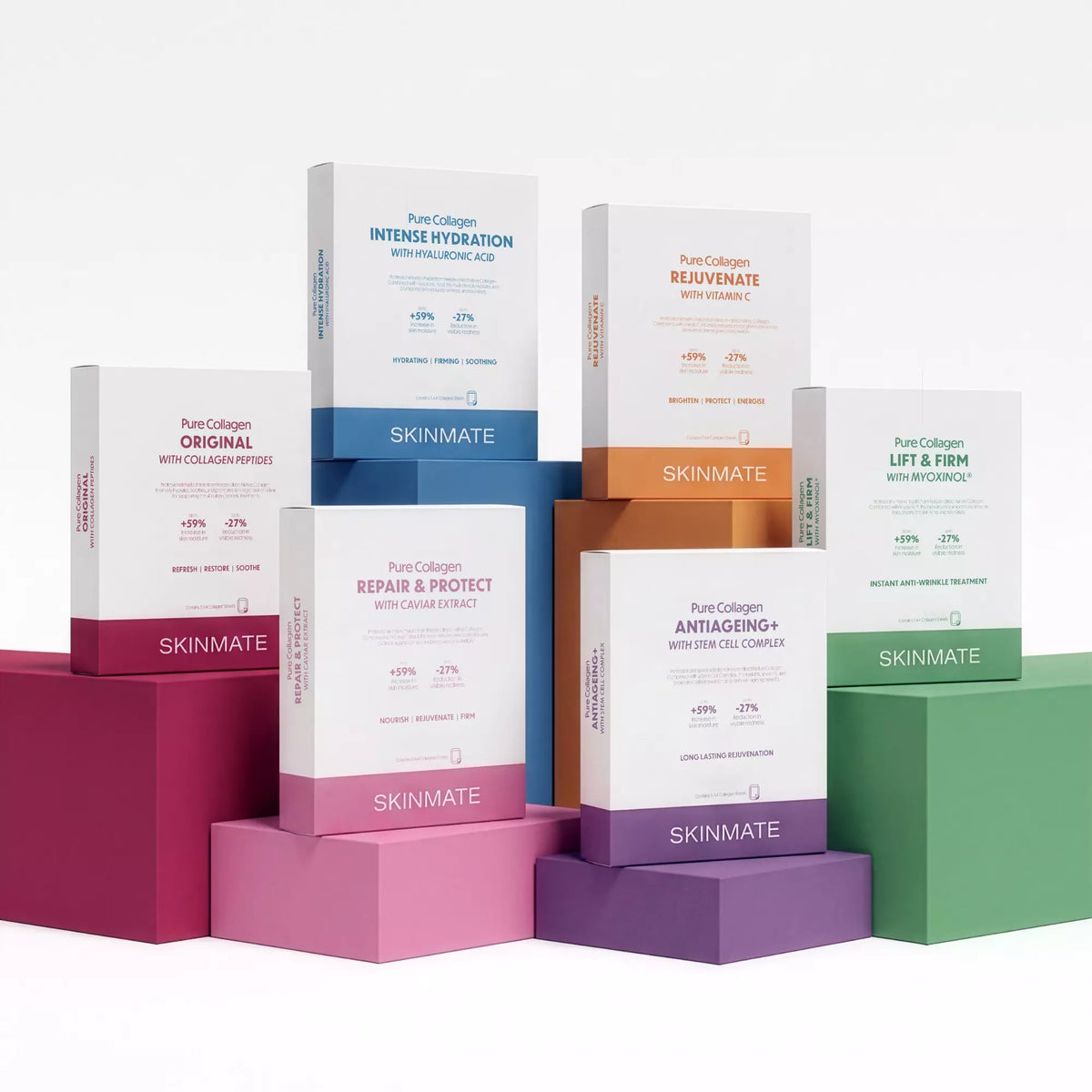 SkinMate Pure Collagen Repair & Protect with Caviar Extract