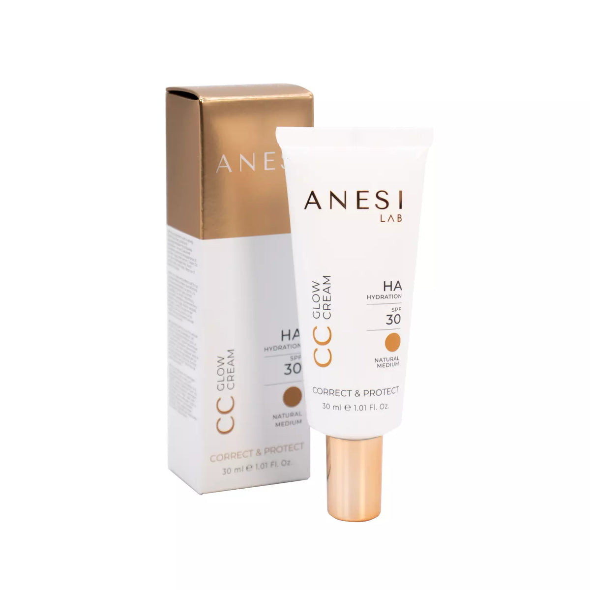 Anesi Lab CC Glow Cream - Natural Medium 30ml