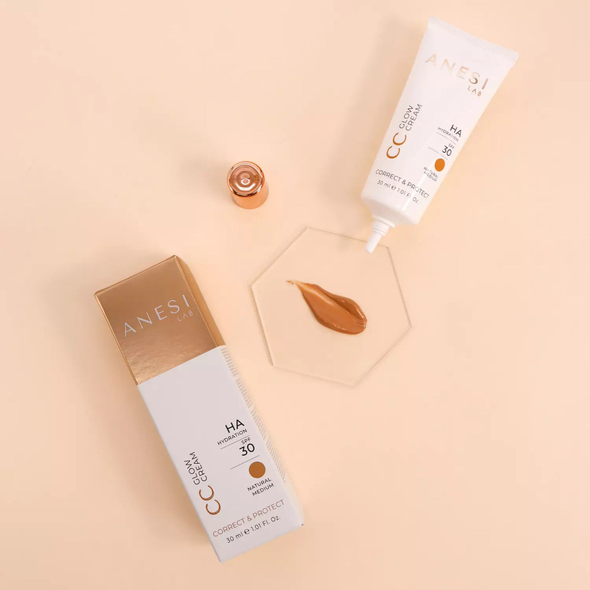 Anesi Lab CC Glow Cream - Natural Medium 30ml
