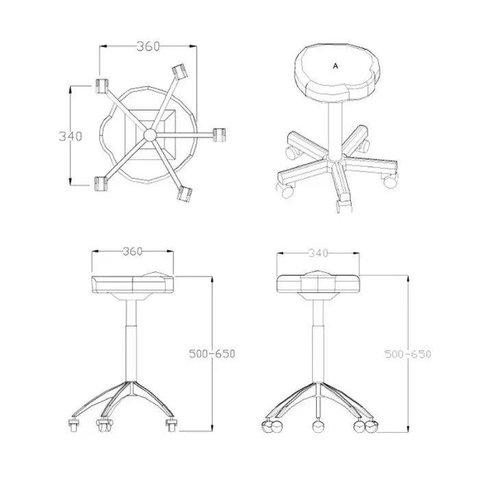 REM Mustang Stool - Black