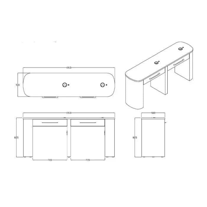 REM Capri Nail Bar - 2 Position