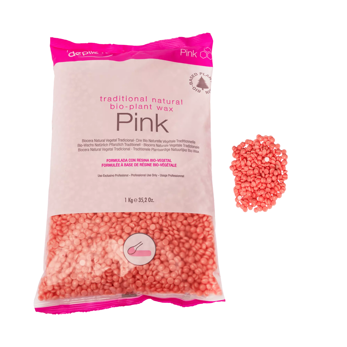 Depileve Pink Hot Wax Beads 1kg