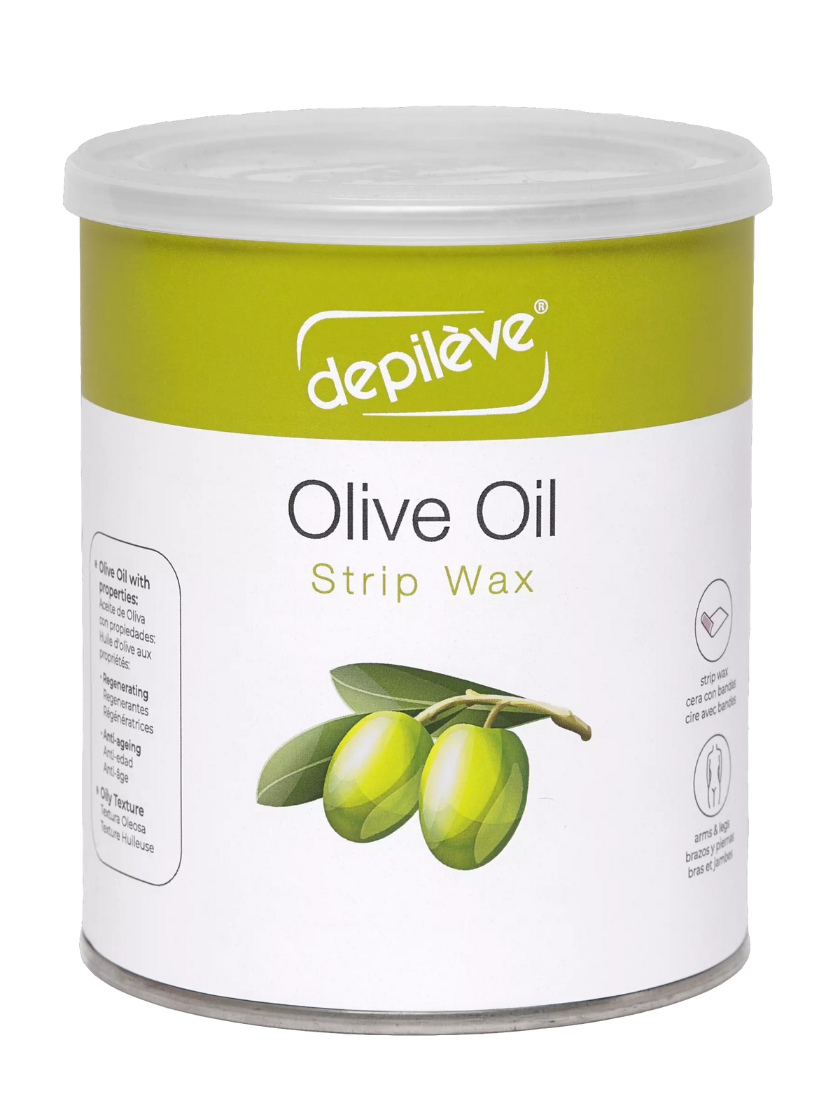 Depileve Olive Oil Strip Wax Can 800ml