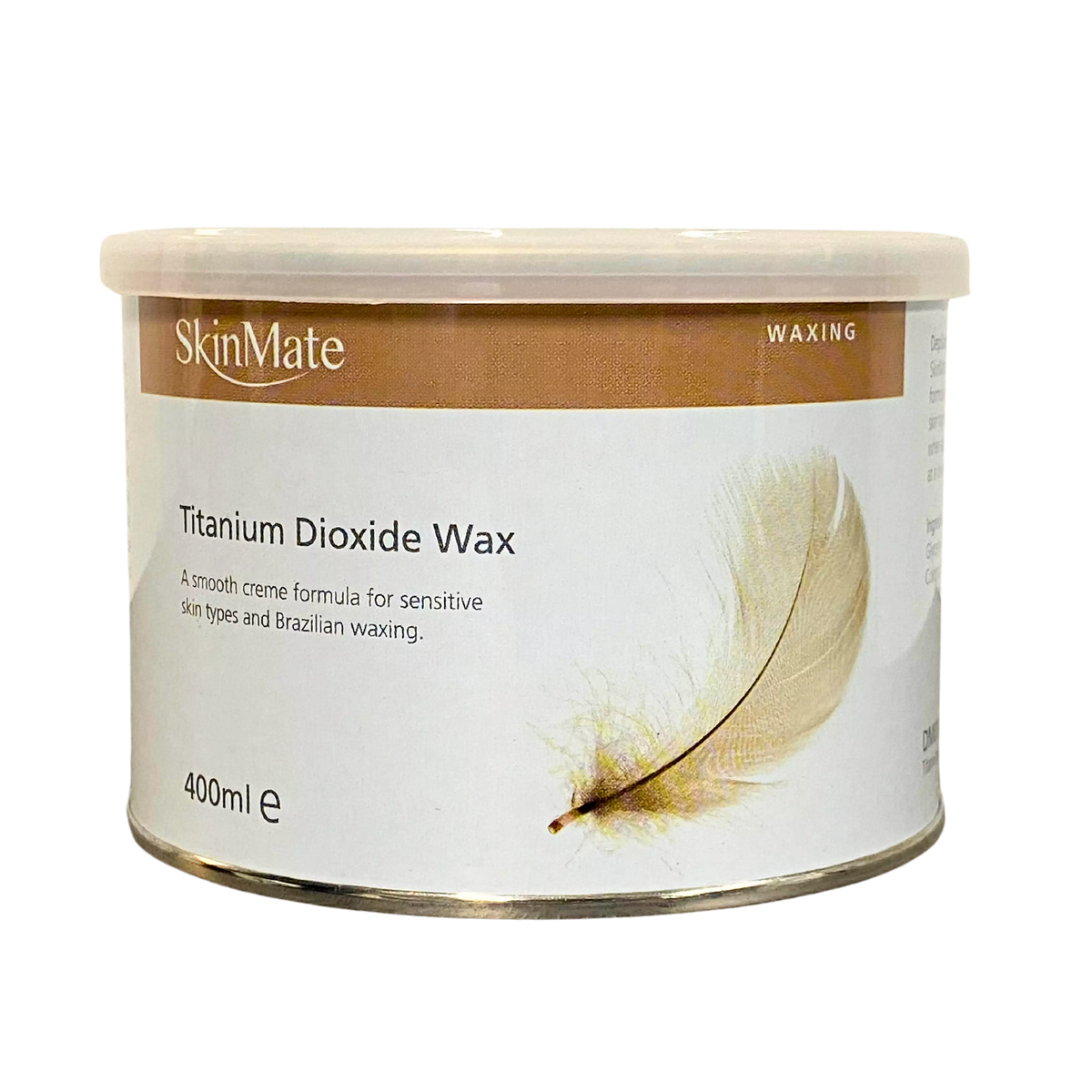 SkinMate White Pot Wax 400ml Delicate skin