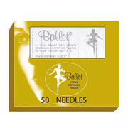 Ballet F Shank Gold Needles Pack of 50