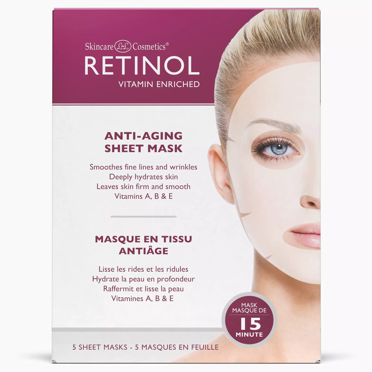Retinol Anti-Ageing 15 Minute Mask x 5