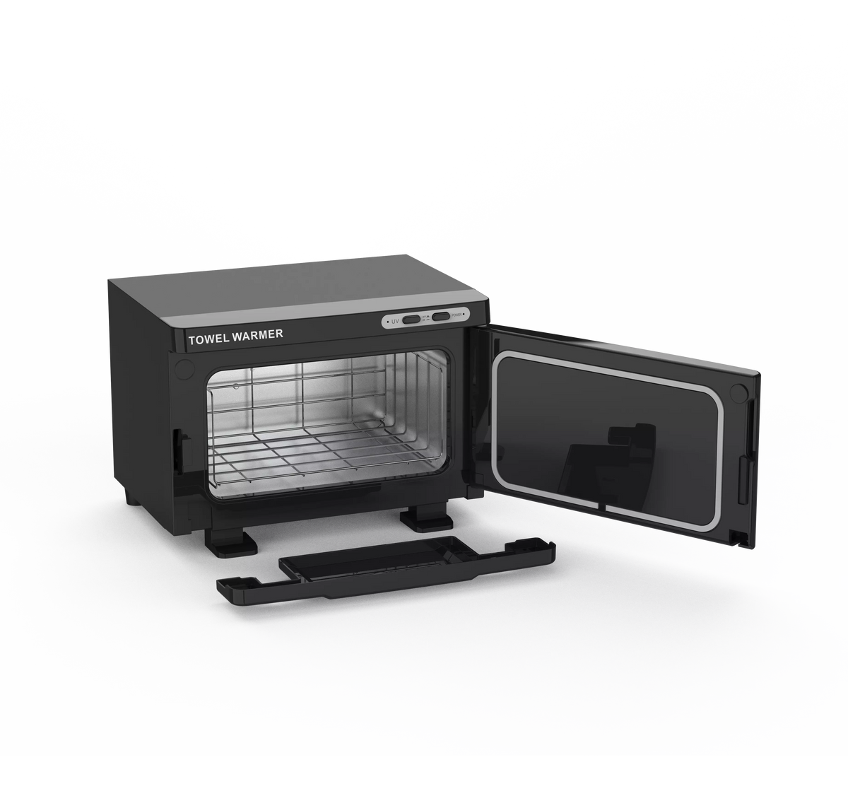 SkinMate Small Hot Towel Cabinet Black