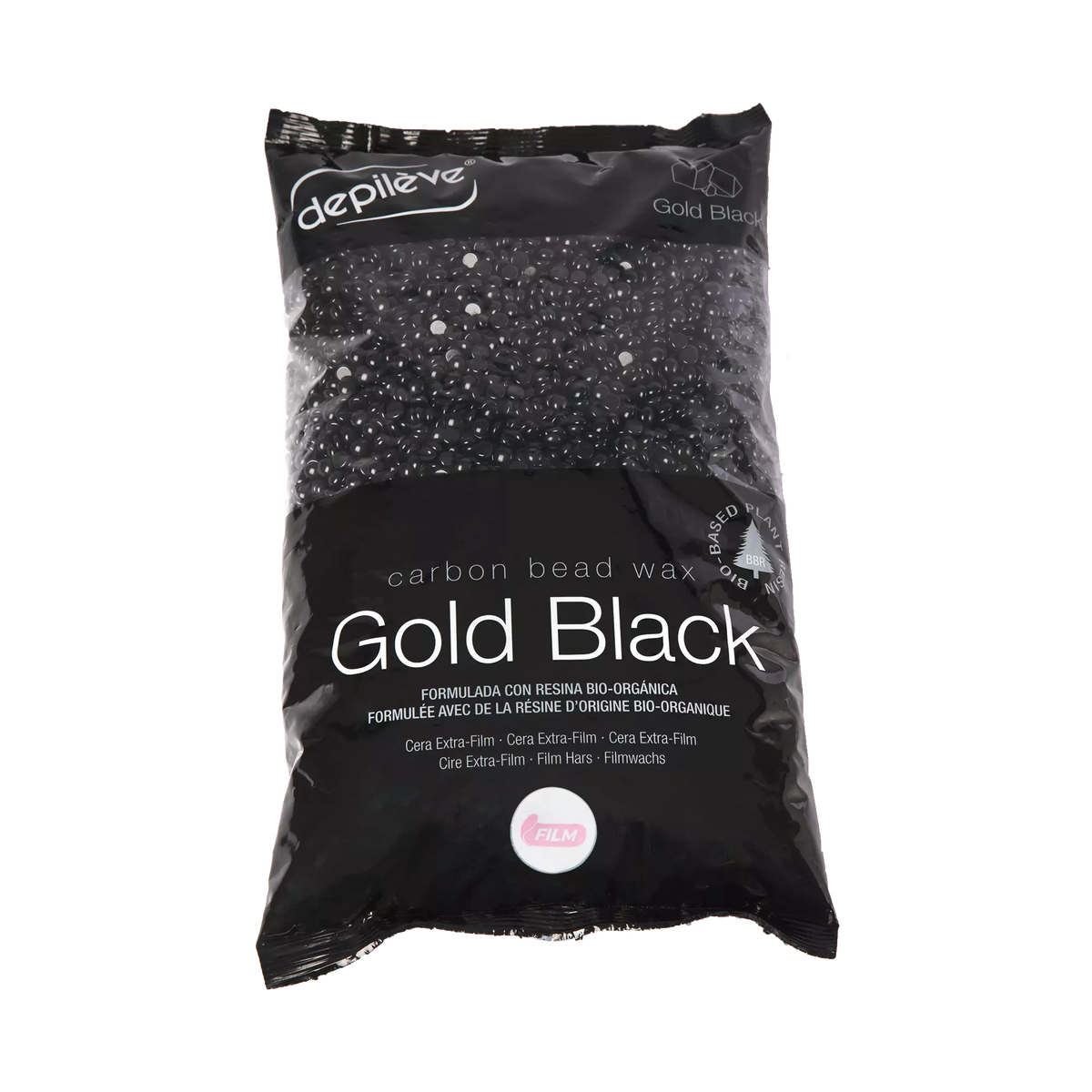 Depileve Gold Black Carbon Bead Hot Film Wax 1kg