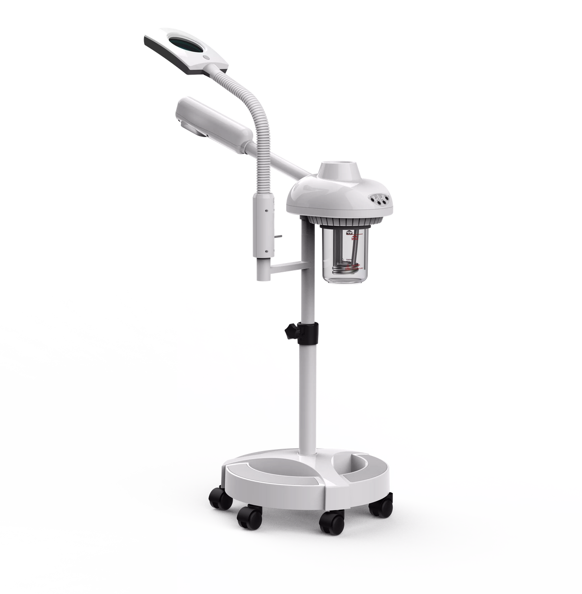 SkinMate 2 in 1 Steamer and Mag Lamp White