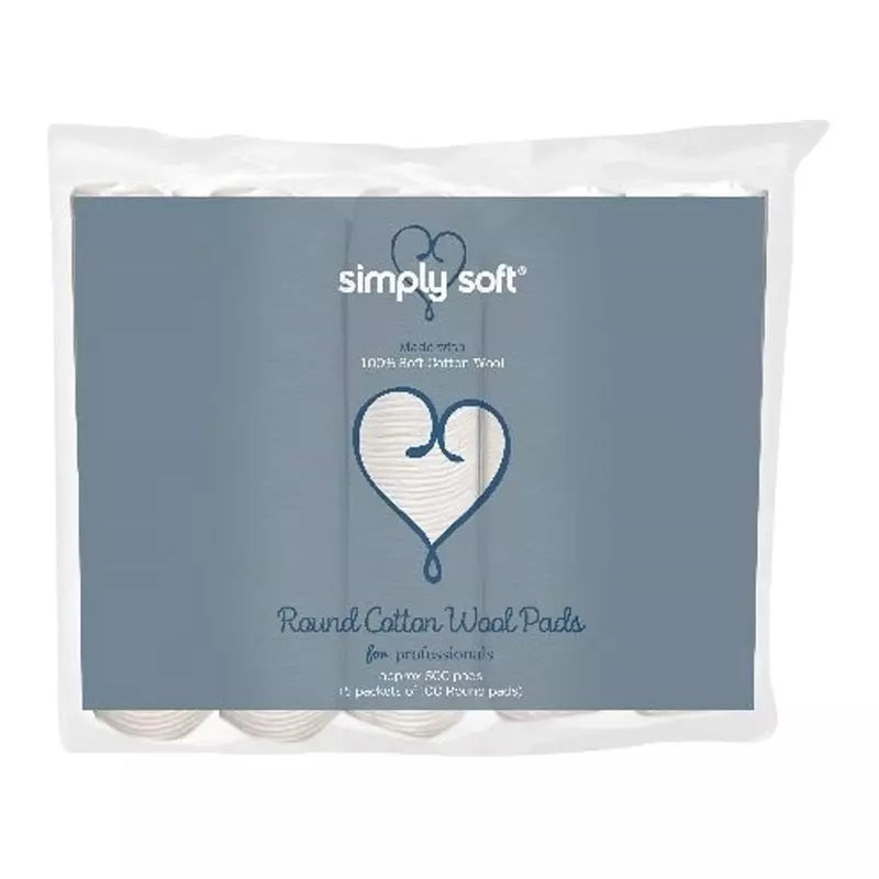 Simply Soft Round Cotton Wool Pads